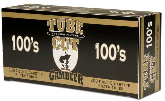 tube cut tobacco Gambler Cigarette Tobacco, Premium, Light | Tamper and extra nozzle included Gambler Tube Cut Cigarette Machine