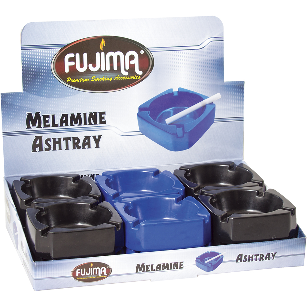 Plastic Square Ashtray 12-ct