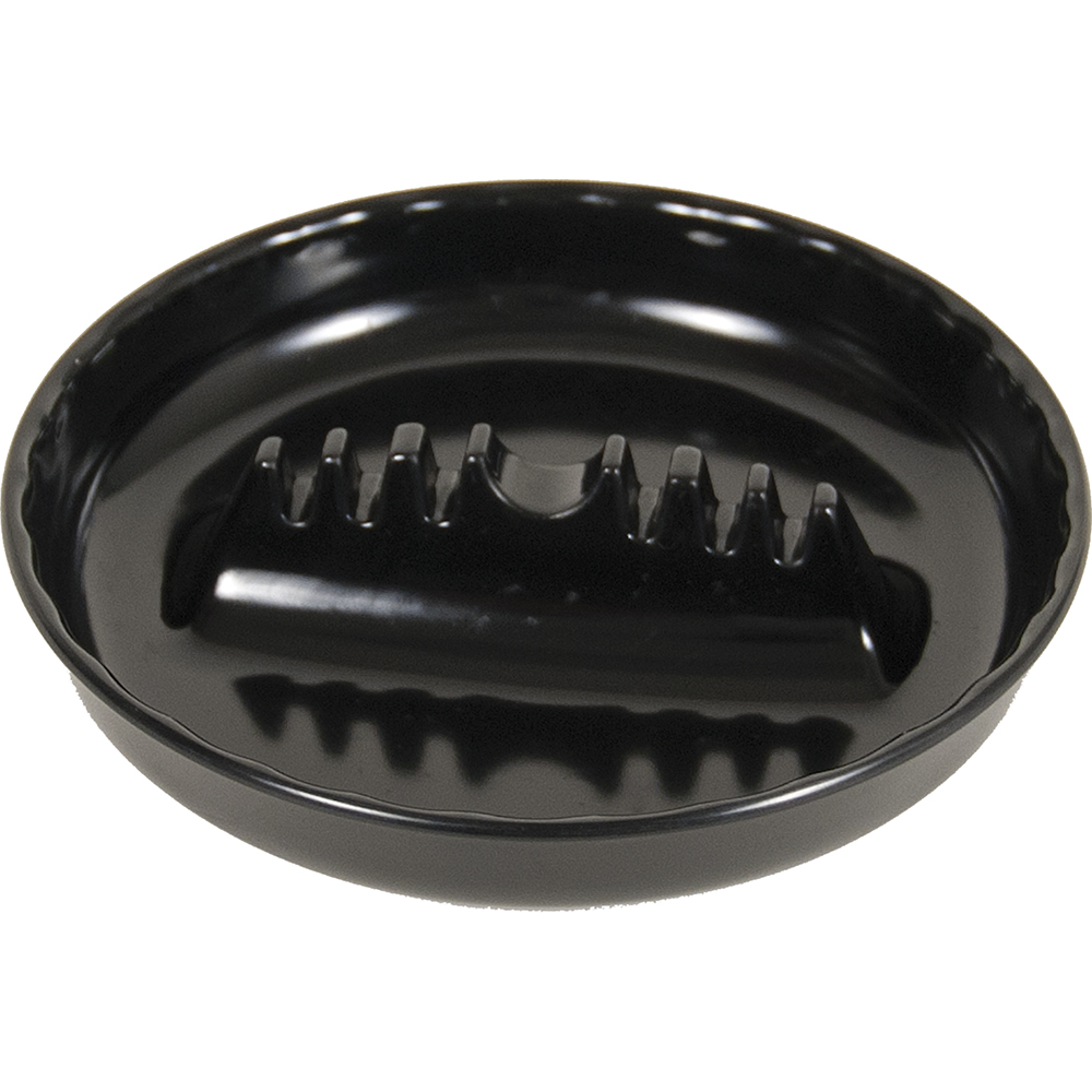 Plastic 7-in Round Ashtray Black