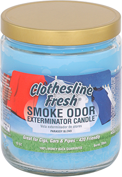 Smoke Odor Exterminator Candle Clothesline Fresh