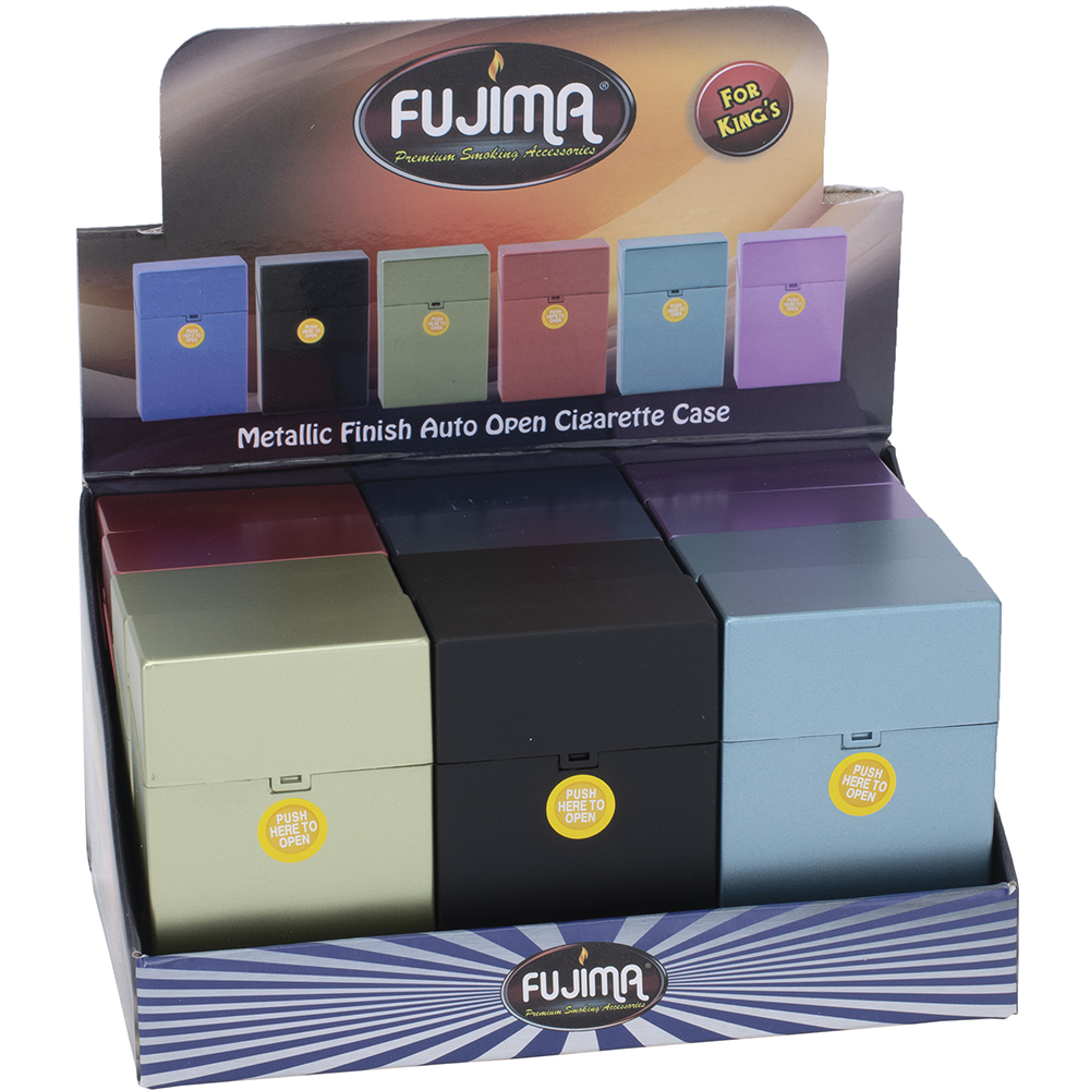 Plastic Cigarette Case king Metallic 12-ct