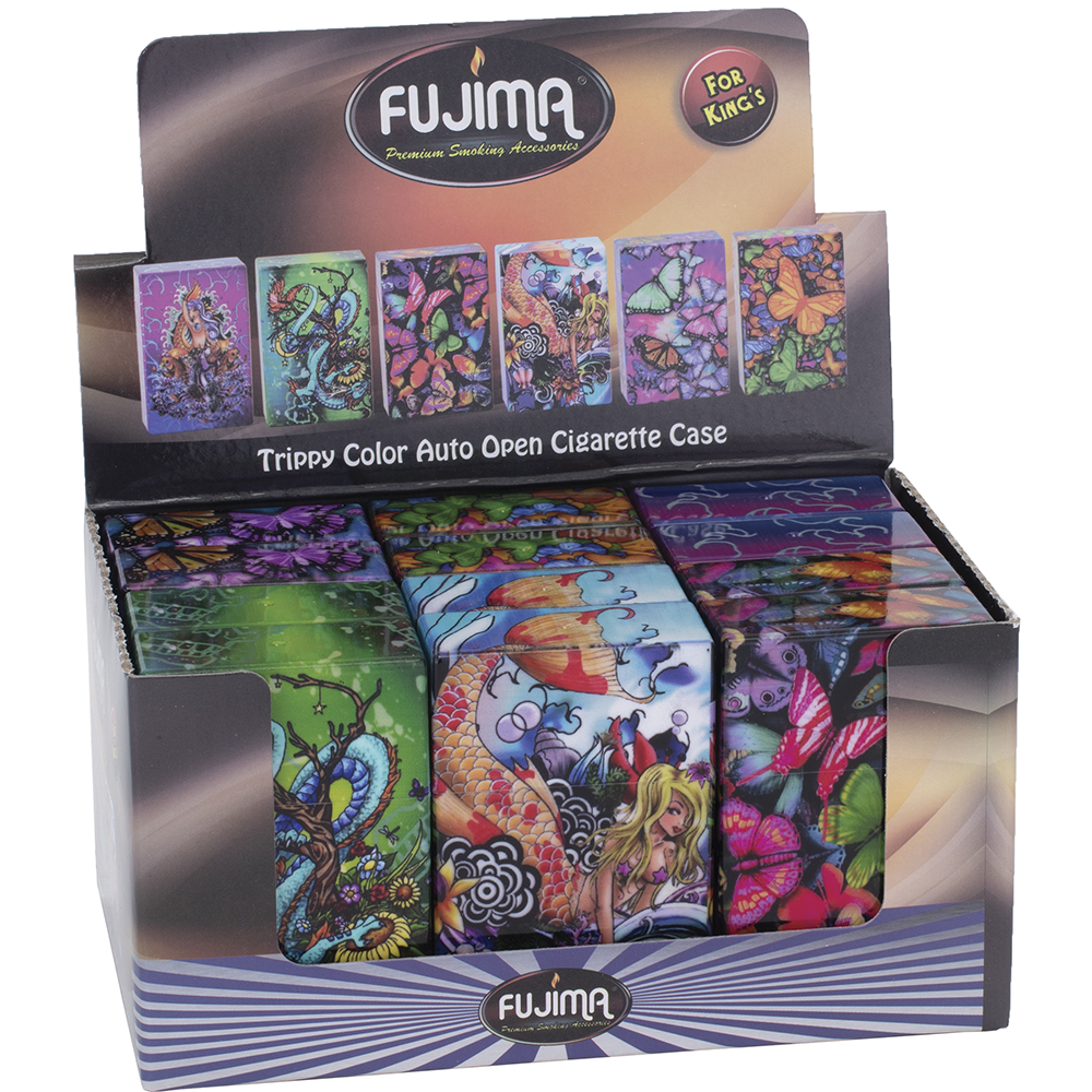 Plastic Cigarette Case king Trippy 12-ct