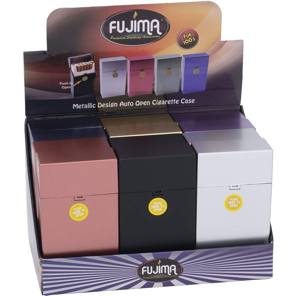 Cigarette Case Plastic 100 Mix 12-ct