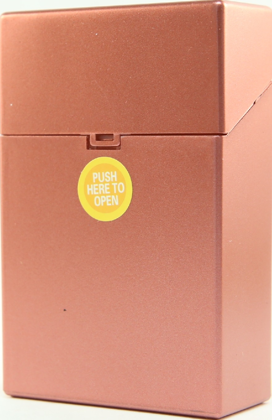 Plastic Cigarette Case king Metallic Red