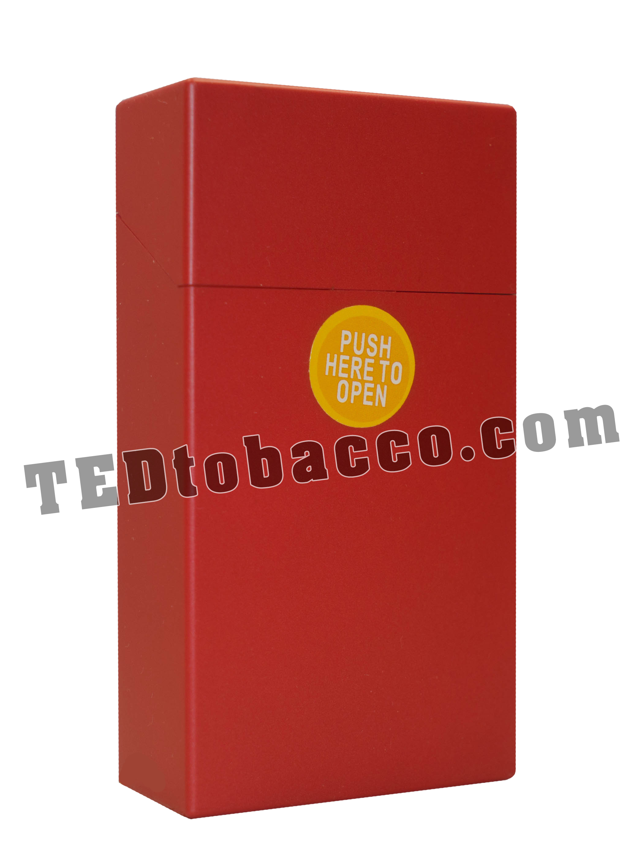 Plastic Cigarette Case 100 Metallic Red