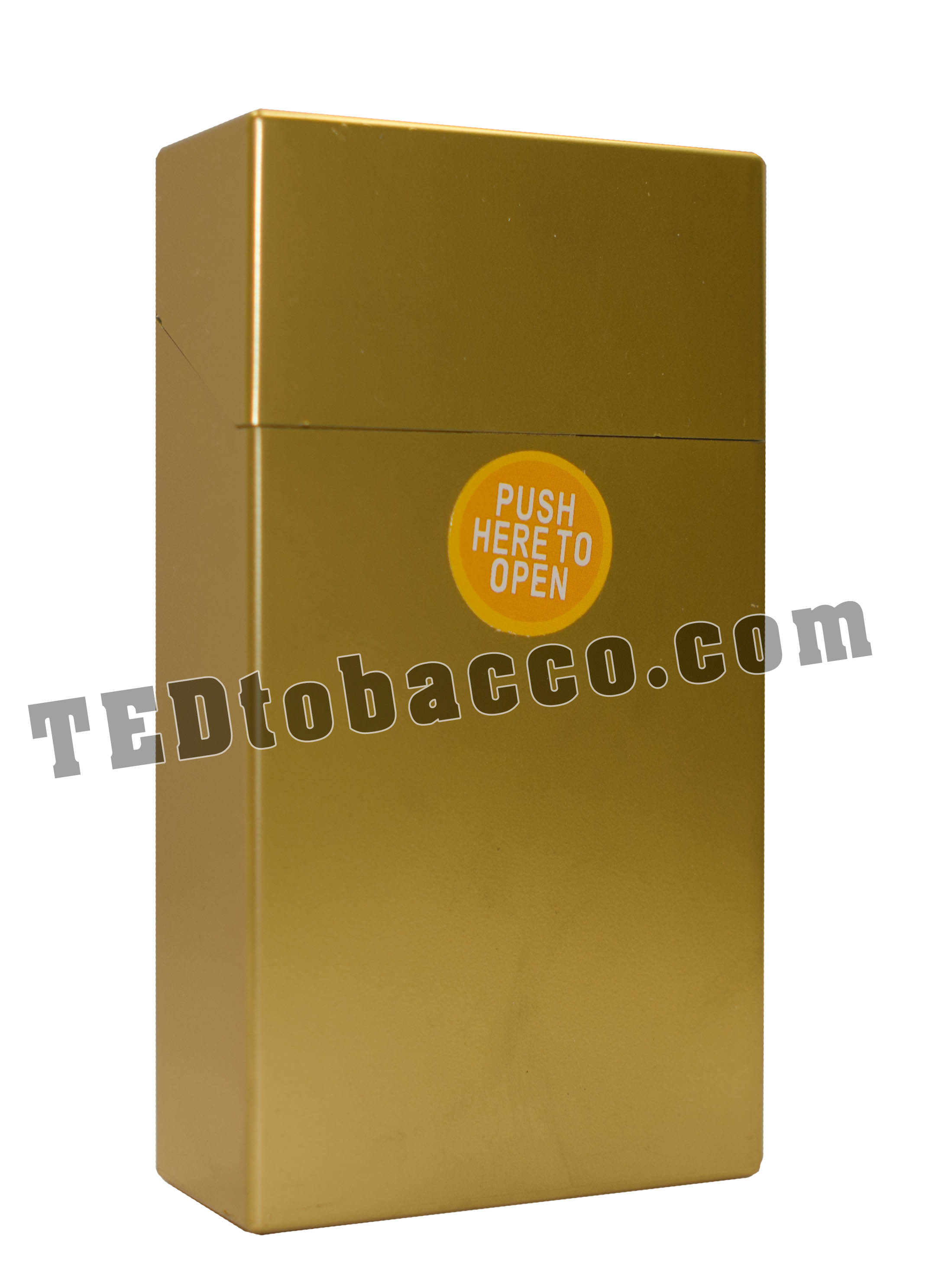 Plastic Cigarette Case 100 Metallic Gold