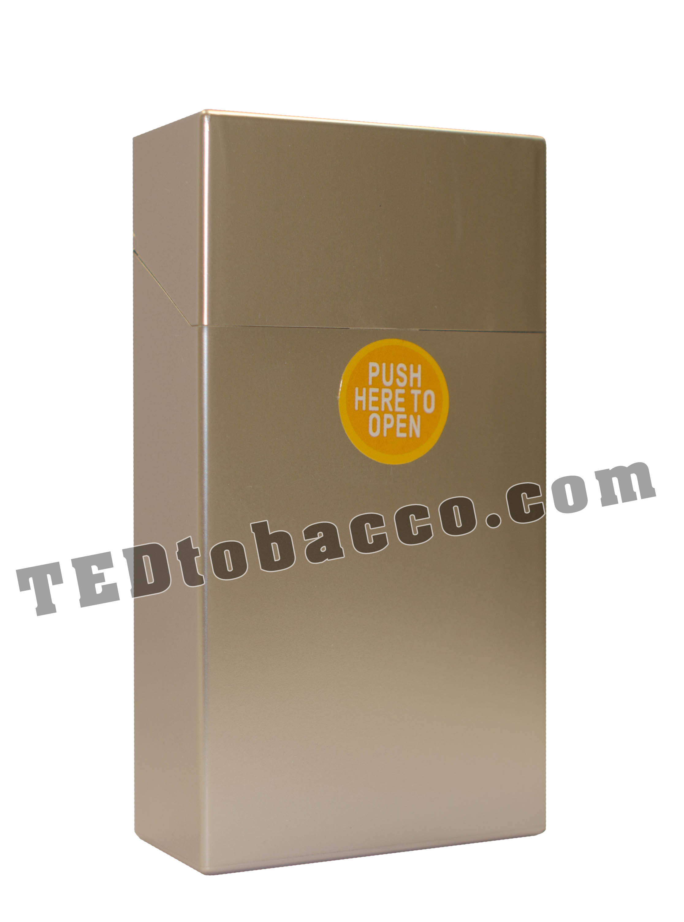 Plastic Cigarette Case 100 Metallic Silver