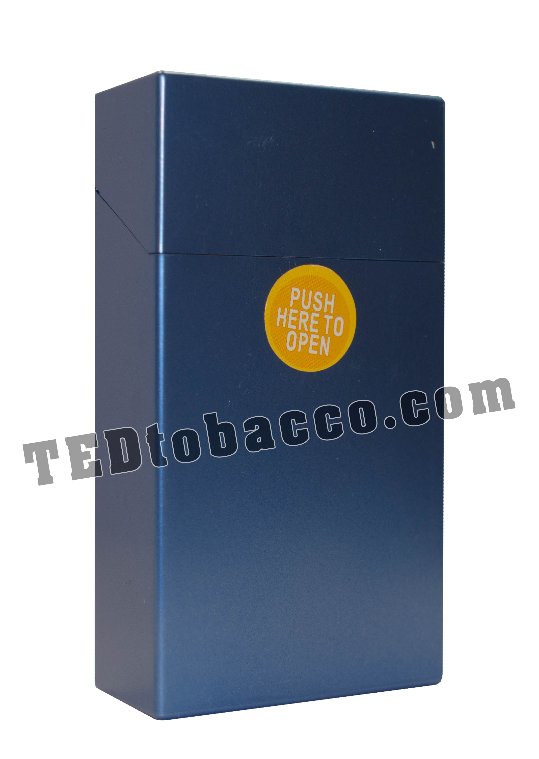 Plastic Cigarette Case 100 Metallic Blue