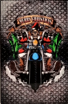 Plastic Cigarette Case king Merry Christmas