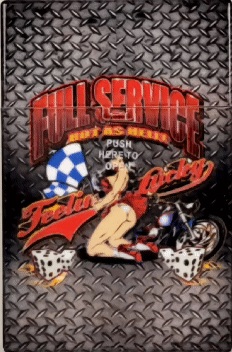 Plastic Cigarette Case king Feelin Lucky