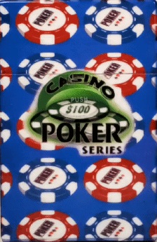 Plastic Cigarette Case king Blue Poker