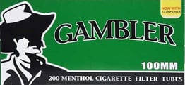 Gambler Tubes 100 Menthol 50-ct Case