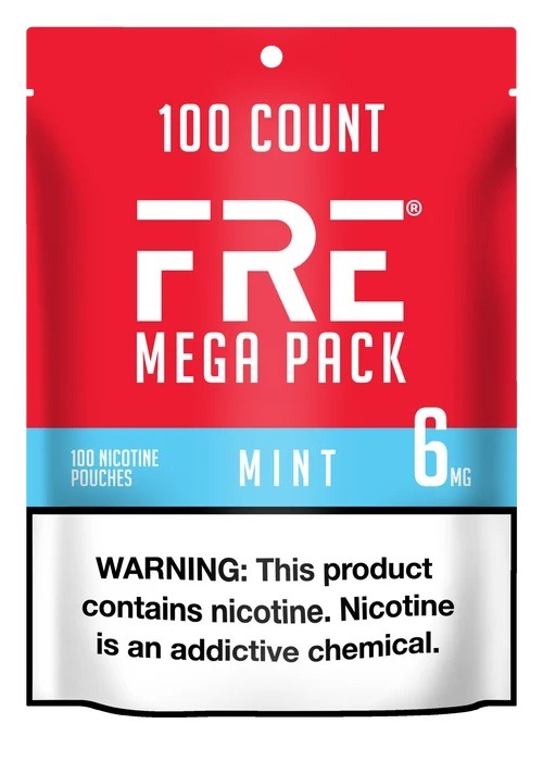 FRE Nicotine Pouches 6mg Mint 100-ct pack