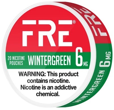 FRE Nicotine Pouches 6mg Wintergreen