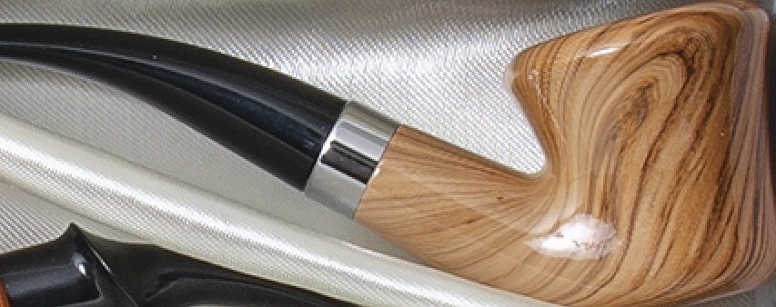 Faux Wood Tan Cone Tobacco Pipe