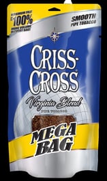 criss cross tobacco tubes Pipe Virginia Blend Menthol 8 oz. Pack customizable smoking option Buy Criss Cross Virginia Blend