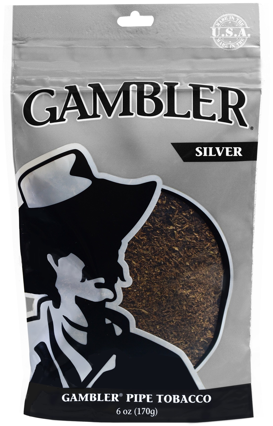 Gambler Tobacco 6-oz Silver