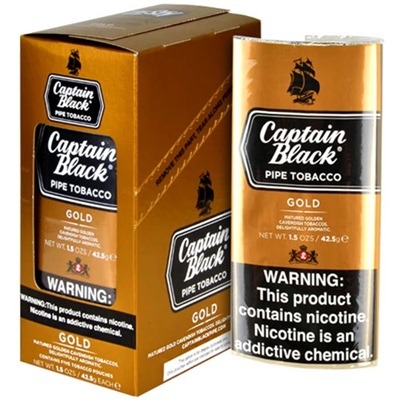 Captain Black Pipe Tobacco 1.5-oz Gold 5-ct