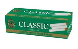 Classic Tubes 100 Green 50-ct case